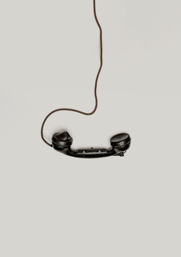 Telefonhörer mit Schnur
