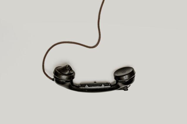 Telefonhörer mit Schnur