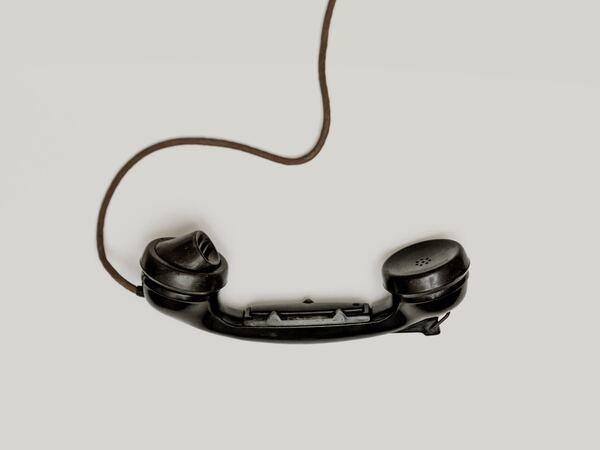 Telefonhörer mit Schnur